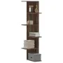 Corner wall shelf made of brown oak wood 36.5x36.5x140cm by , Shelves and shelves - Ref: Foro24-852633, Price: 53,46 €, Disco...