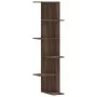 Estantería pared de esquina madera marrón roble 36,5x36,5x140cm de , Estantes y estanterías - Ref: Foro24-852633, Precio: 53,...