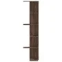Corner wall shelf made of brown oak wood 36.5x36.5x140cm by , Shelves and shelves - Ref: Foro24-852633, Price: 53,46 €, Disco...