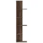 Estantería pared de esquina madera marrón roble 36,5x36,5x140cm de , Estantes y estanterías - Ref: Foro24-852633, Precio: 53,...