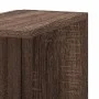 Estantería pared de esquina madera marrón roble 36,5x36,5x140cm de , Estantes y estanterías - Ref: Foro24-852633, Precio: 53,...