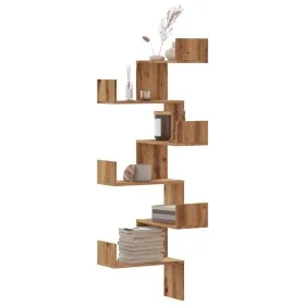 Eck-Wandregal aus Eichenholz Artisan 45x45x147 cm von , Regale und Regale - Ref: Foro24-852644, Preis: 55,94 €, Rabatt: %