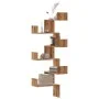Corner wall shelf oak wood artisan 45x45x147 cm by , Shelves and shelves - Ref: Foro24-852644, Price: 57,10 €, Discount: %