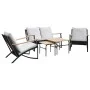 Gartenmöbel-Set mit 5-teiligen schwarzen Stahlmöbeln und Kissen. von , Gartensets - Ref: Foro24-3283638, Preis: 627,13 €, Rab...