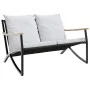 Gartenmöbel-Set mit 5-teiligen schwarzen Stahlmöbeln und Kissen. von , Gartensets - Ref: Foro24-3283638, Preis: 627,13 €, Rab...