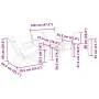 Gartenmöbel-Set mit 5-teiligen schwarzen Stahlmöbeln und Kissen. von , Gartensets - Ref: Foro24-3283638, Preis: 627,13 €, Rab...