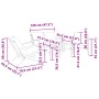 Gartenmöbel-Set mit 5-teiligen schwarzen Stahlmöbeln und Kissen. von , Gartensets - Ref: Foro24-3283638, Preis: 571,51 €, Rab...