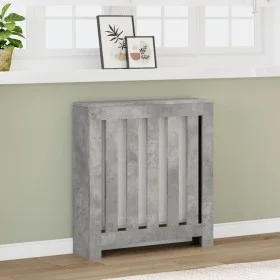Engineered wood radiator cover in gray concrete, 78x20x82cm by , Accessories for heating radiators - Ref: Foro24-852729, Pric...