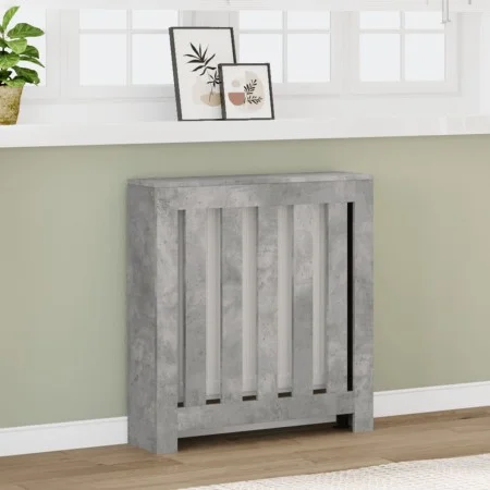Heizkörperverkleidung aus grauem Beton-Ingenieurholz, 78x20x82 cm. von , Zubehör für Heizkörper - Ref: Foro24-852729, Preis: ...
