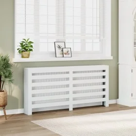 Heizkörperverkleidung aus weißem Holzwerkstoff 175x20x82 cm von , Zubehör für Heizkörper - Ref: Foro24-852708, Preis: 81,19 €...