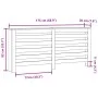 Heizkörperverkleidung aus weißem Holzwerkstoff 175x20x82 cm von , Zubehör für Heizkörper - Ref: Foro24-852708, Preis: 81,19 €...
