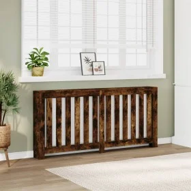 Radiator cover in smoked oak wood color, 175x20x82 cm. by , Accessories for heating radiators - Ref: Foro24-852757, Price: 81...