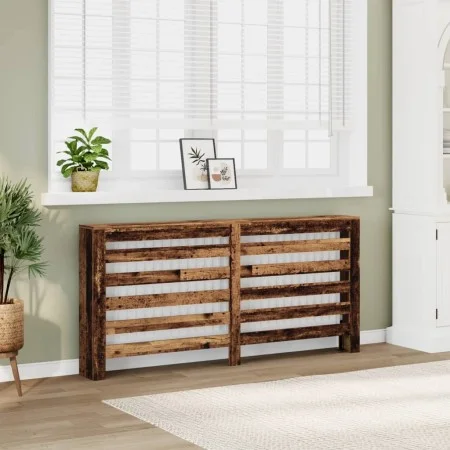Radiatorabdeckung aus Holz in verwitterter Farbe, 175x20x82 cm. von , Zubehör für Heizkörper - Ref: Foro24-852715, Preis: 69,...