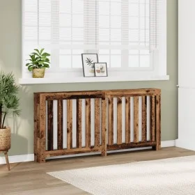 Radiatorabdeckung aus Holz in verwitterter Farbe, 175x20x82 cm. von , Zubehör für Heizkörper - Ref: Foro24-852760, Preis: 79,...