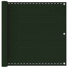 Dark green HDPE balcony awning 90x400 cm by vidaXL, Umbrellas - Ref: Foro24-310973, Price: 21,94 €, Discount: %