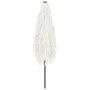 Garden umbrella with white steel pole 388x388x248 cm by , Umbrellas - Ref: Foro24-4005116, Price: 140,76 €, Discount: %