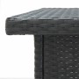 Garden table and high stools 5 pieces with black PE rattan cushions by , Garden sets - Ref: Foro24-3261503, Price: 488,03 €, ...