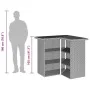 Tisch und hohe Gartenhocker 5-teilig mit schwarzen PE-Rattan-Kissen. von , Gartensets - Ref: Foro24-3261503, Preis: 497,55 €,...