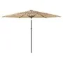 Garden umbrella with LED lights, brown steel pole, 288x288x225 cm. by , Umbrellas - Ref: Foro24-4005121, Price: 120,98 €, Dis...