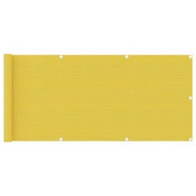 Toldo para balcón HDPE amarillo 75x500 cm de vidaXL, Sombrillas - Ref: Foro24-310994, Precio: 11,01 €, Descuento: %