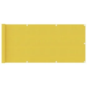 Yellow HDPE balcony awning 75x500 cm by vidaXL, Umbrellas - Ref: Foro24-310994, Price: 10,94 €, Discount: %