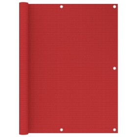 Toldo para balcón HDPE rojo 120x300 cm