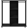 Rollschrank aus schwarzem Ingenieurholz mit Rädern, 102x38x110 cm. von , Aufbewahrung von Kleidung und Schränken - Ref: Foro2...