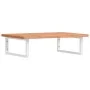 Wall-mounted sink shelf made of steel and solid beech wood by , bathroom vanities - Ref: Foro24-3302448, Price: 96,28 €, Disc...