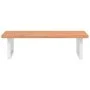 Wall-mounted sink shelf made of steel and solid beech wood by , bathroom vanities - Ref: Foro24-3302448, Price: 96,28 €, Disc...