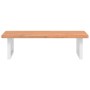 Wandwaschtischregal aus Stahl und massiver Buche von , Badezimmerwaschtische - Ref: Foro24-3302448, Preis: 105,45 €, Rabatt: %