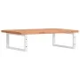 Wall-mounted sink shelf made of steel and solid beech wood by , bathroom vanities - Ref: Foro24-3302448, Price: 96,28 €, Disc...