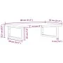 Wall-mounted sink shelf made of steel and solid beech wood by , bathroom vanities - Ref: Foro24-3302448, Price: 96,28 €, Disc...