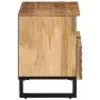Solid rough mango wood TV stand 70x34x46 cm by , CD and DVD storage - Ref: Foro24-377441, Price: 75,14 €, Discount: %