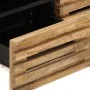 Solid rough mango wood TV stand 70x34x46 cm by , CD and DVD storage - Ref: Foro24-377441, Price: 75,14 €, Discount: %