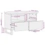 Solid rough mango wood TV stand 70x34x46 cm by , CD and DVD storage - Ref: Foro24-377441, Price: 75,14 €, Discount: %