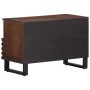 Massives TV-Möbel aus braunem Mangoholz, 70x34x46 cm. von , CD- und DVD-Speicher - Ref: Foro24-377443, Preis: 68,64 €, Rabatt: %