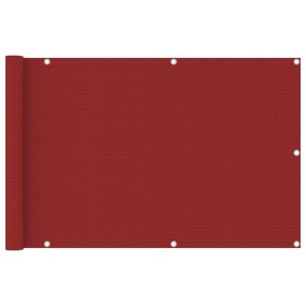 Toldo para balcón HDPE rojo 90x400 cm de vidaXL, Sombrillas - Ref: Foro24-311009, Precio: 20,51 €, Descuento: %