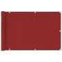 Balcony awning in red HDPE 90x400 cm by vidaXL, Umbrellas - Ref: Foro24-311009, Price: 17,34 €, Discount: %