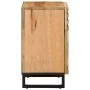 Mesita de noche de madera maciza de mango rugosa 50x34x60 cm de , Mesitas de noche - Ref: Foro24-377476, Precio: 68,50 €, Des...
