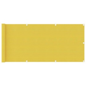 Toldo para balcón HDPE amarillo 75x300 cm