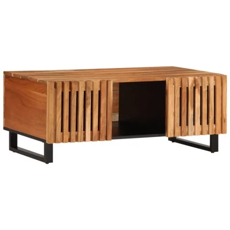 Mesa de centro de madera maciza de acacia 100x55x40 cm de , Mesas de centro - Ref: Foro24-377497, Precio: 105,77 €, Descuento: %