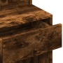 Dresser with smoked oak LED lights 80x41x144.5 cm by , Bedroom Dressers - Ref: Foro24-848182, Price: 114,78 €, Discount: %