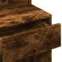 Dresser with smoked oak LED lights 80x41x144.5 cm by , Bedroom Dressers - Ref: Foro24-848182, Price: 112,87 €, Discount: %