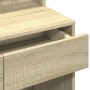 Dresser with LED lights in Sonoma oak color, 80x41x144.5 cm by , Bedroom Dressers - Ref: Foro24-848180, Price: 119,39 €, Disc...