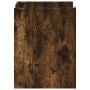 Mesita de noche madera de ingeniería roble ahumado 45x50x65 cm de , Mesitas de noche - Ref: Foro24-848308, Precio: 89,33 €, D...