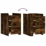 Mesita de noche madera de ingeniería roble ahumado 45x50x65 cm de , Mesitas de noche - Ref: Foro24-848308, Precio: 87,99 €, D...