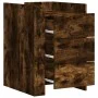 Mesita de noche madera de ingeniería roble ahumado 45x50x65 cm de , Mesitas de noche - Ref: Foro24-848308, Precio: 87,99 €, D...