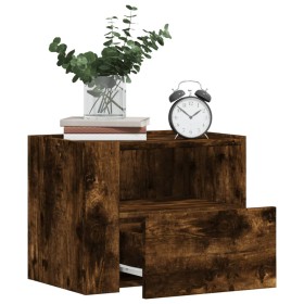 Mesitas de noche de pared 2 uds color roble ahumado 45x30x35 cm de , Mesitas de noche - Ref: Foro24-848320, Precio: 67,98 €, ...