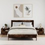 Wall-mounted bedside tables 2 units in smoked oak color 45x30x35 cm by , Nightstands - Ref: Foro24-848320, Price: 67,98 €, Di...
