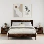 Wall-mounted bedside tables 2 units in smoked oak color 45x30x35 cm by , Nightstands - Ref: Foro24-848320, Price: 67,09 €, Di...